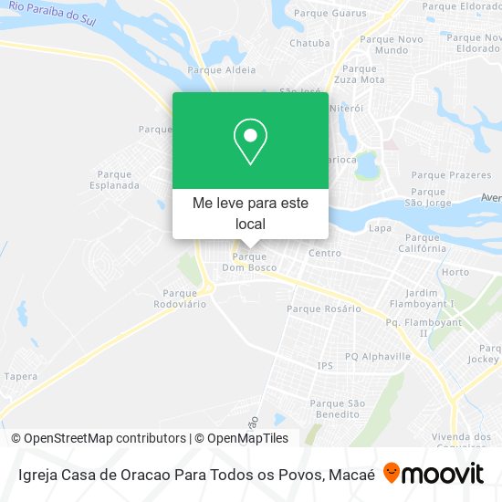 Igreja Casa de Oracao Para Todos os Povos mapa