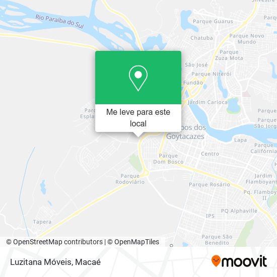 Luzitana Móveis mapa