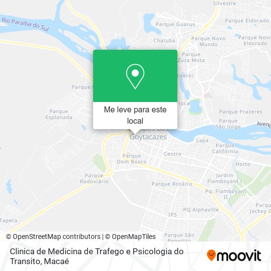 Clinica de Medicina de Trafego e Psicologia do Transito mapa