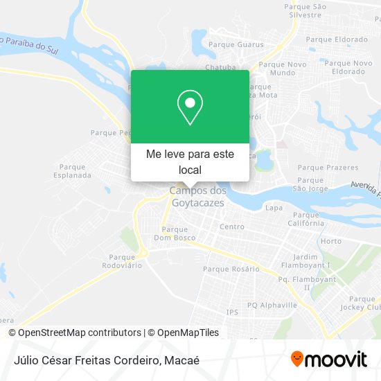 Júlio César Freitas Cordeiro mapa