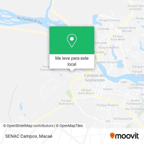 SENAC Campos mapa