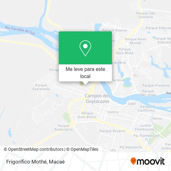 Frigorífico Mothé mapa