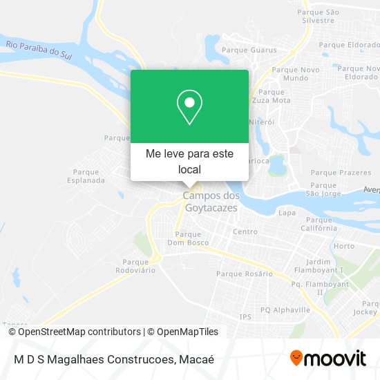 M D S Magalhaes Construcoes mapa