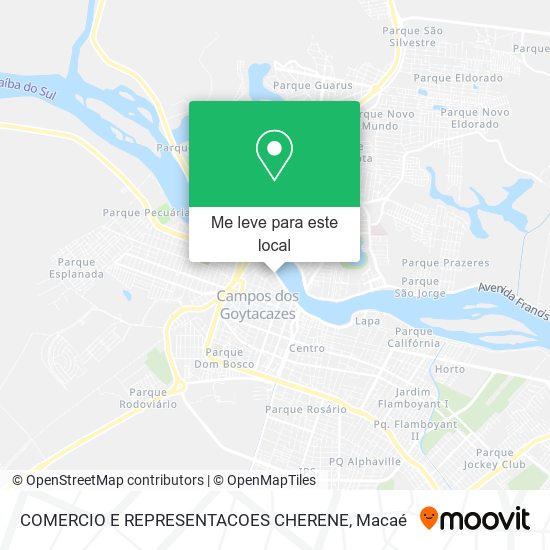 COMERCIO E REPRESENTACOES CHERENE mapa