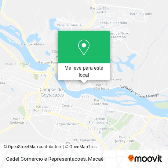 Cedel Comercio e Representacoes mapa