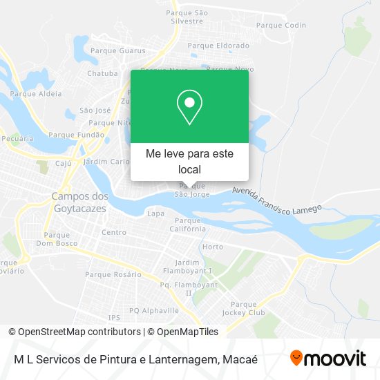 M L Servicos de Pintura e Lanternagem mapa