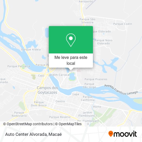 Auto Center Alvorada mapa