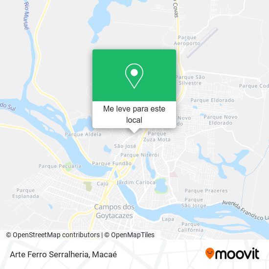 Arte Ferro Serralheria mapa