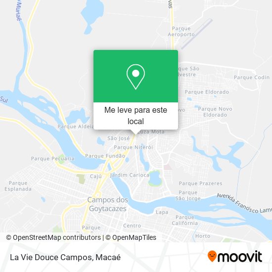 La Vie Douce Campos mapa