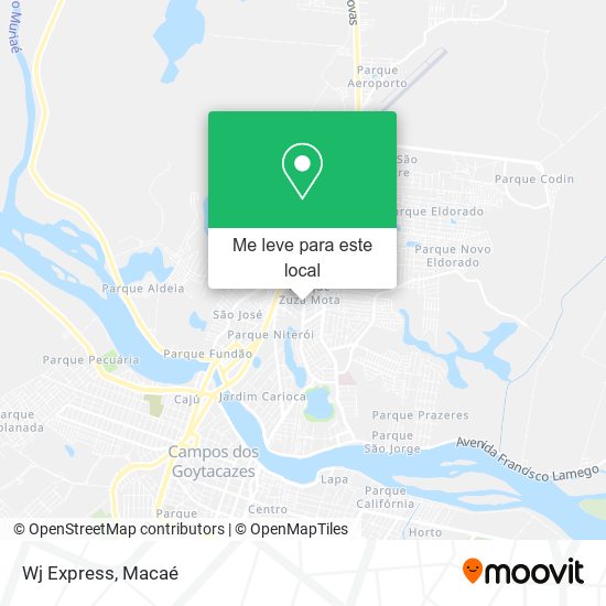Wj Express mapa
