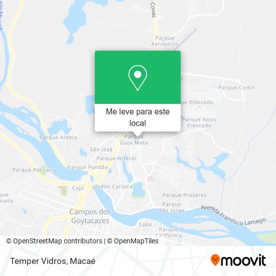 Temper Vidros mapa