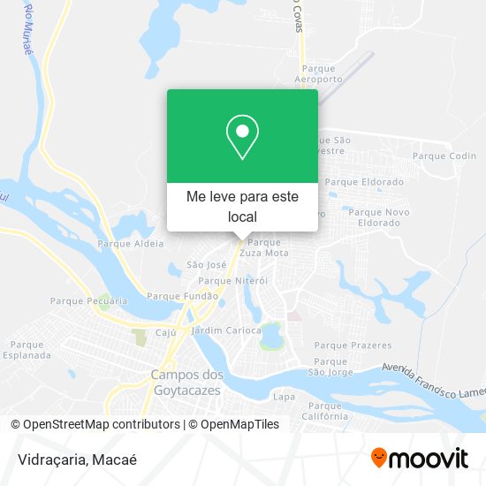 Vidraçaria mapa