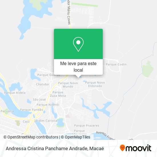 Andressa Cristina Panchame Andrade mapa