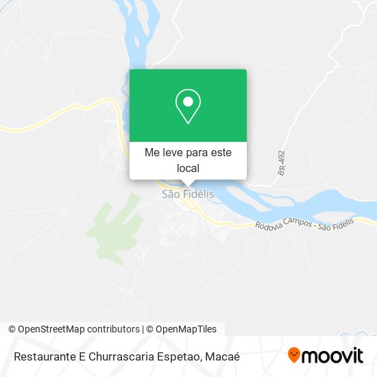 Restaurante E Churrascaria Espetao mapa