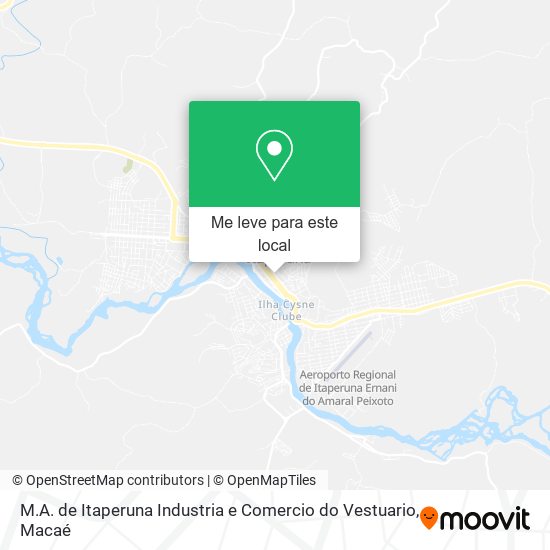 M.A. de Itaperuna Industria e Comercio do Vestuario mapa