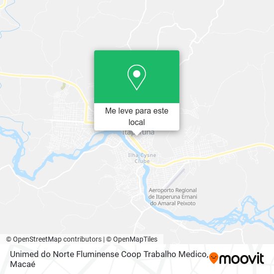 Unimed do Norte Fluminense Coop Trabalho Medico mapa