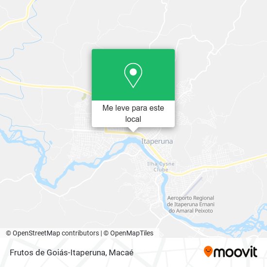 Frutos de Goiás-Itaperuna mapa