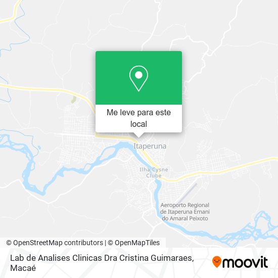 Lab de Analises Clinicas Dra Cristina Guimaraes mapa