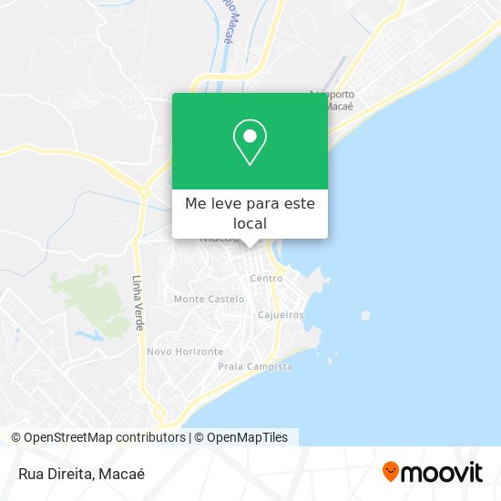 Rua Direita mapa