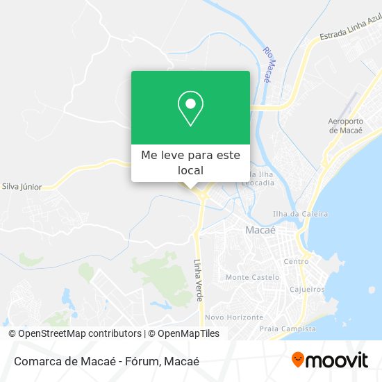 Comarca de Macaé - Fórum mapa
