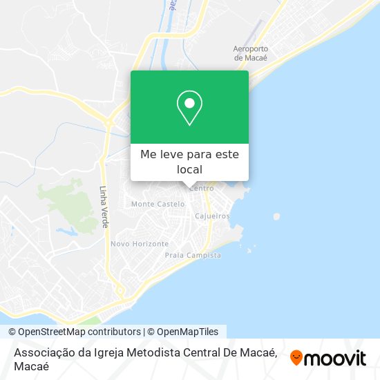 Associação da Igreja Metodista Central De Macaé mapa