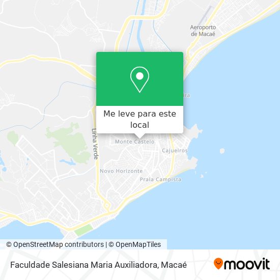 Faculdade Salesiana Maria Auxiliadora mapa