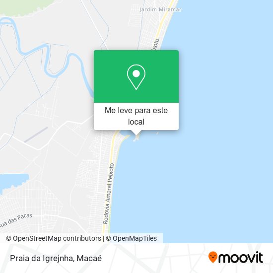 Praia da Igrejnha mapa