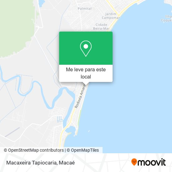 Macaxeira Tapiocaria mapa