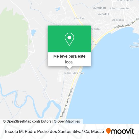 Escola M. Padre Pedro dos Santos Silva/ Ca mapa