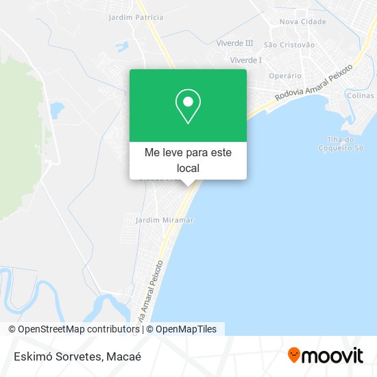 Eskimó Sorvetes mapa