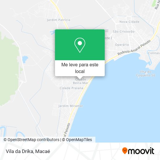 Vila da Drika mapa