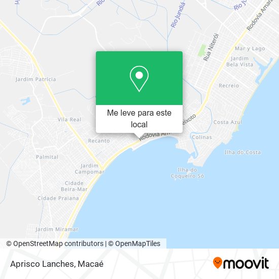 Aprisco Lanches mapa