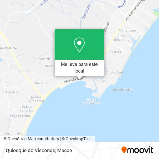Quiosque do Visconde mapa