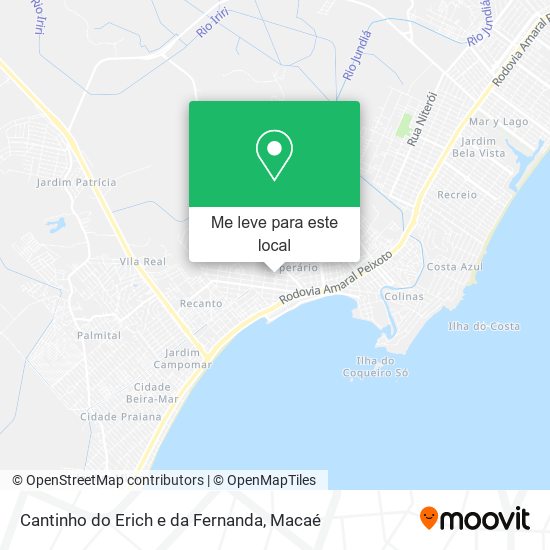 Cantinho do Erich e da Fernanda mapa