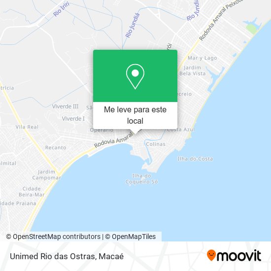 Unimed Rio das Ostras mapa