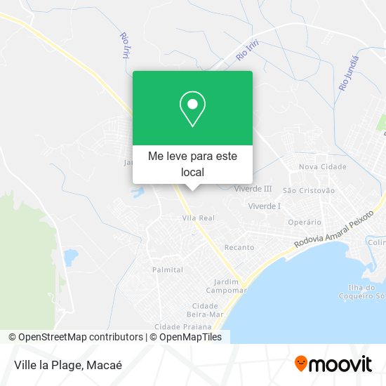 Ville la Plage mapa
