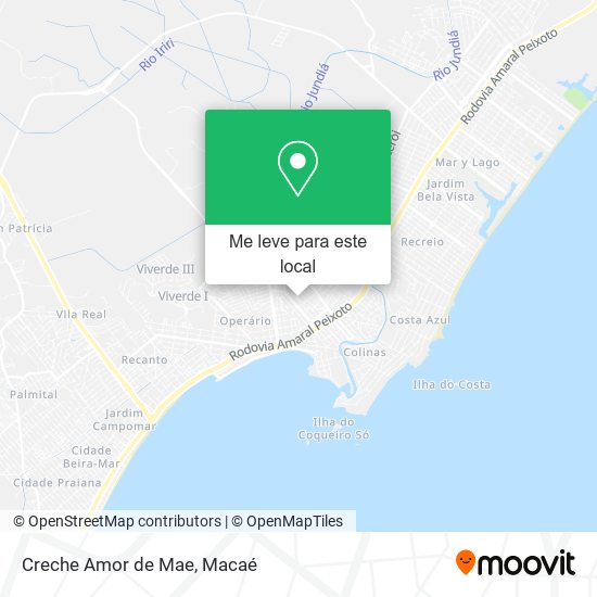 Creche Amor de Mae mapa