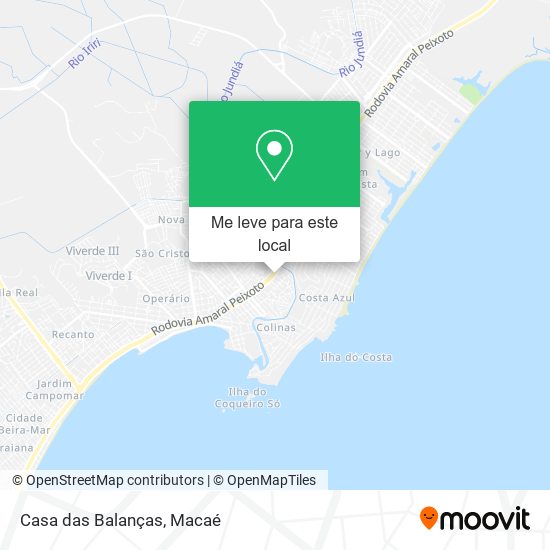 Casa das Balanças mapa
