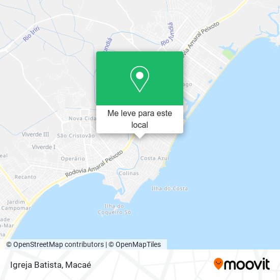 Igreja Batista mapa