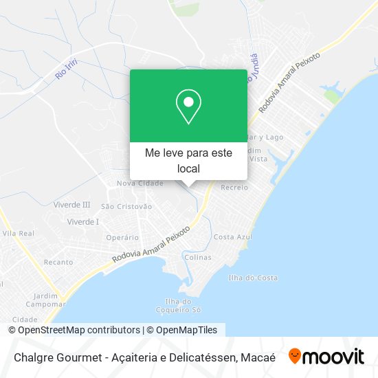 Chalgre Gourmet - Açaiteria e Delicatéssen mapa