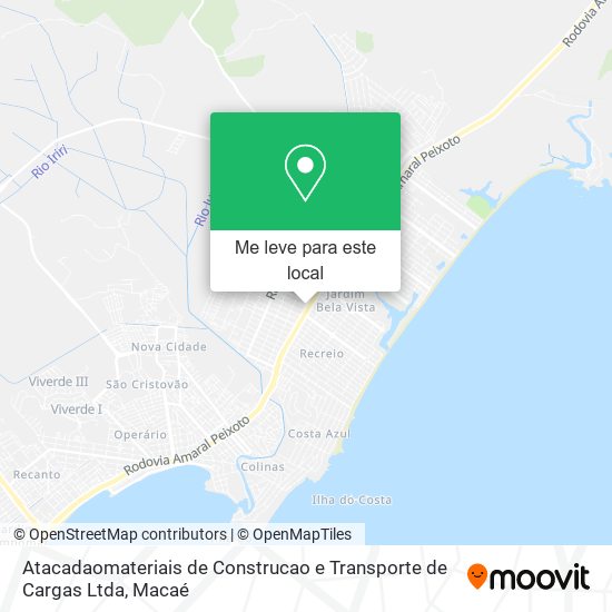 Atacadaomateriais de Construcao e Transporte de Cargas Ltda mapa