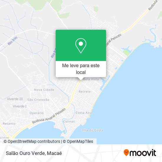 Salão Ouro Verde mapa