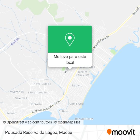 Pousada Reserva da Lagoa mapa