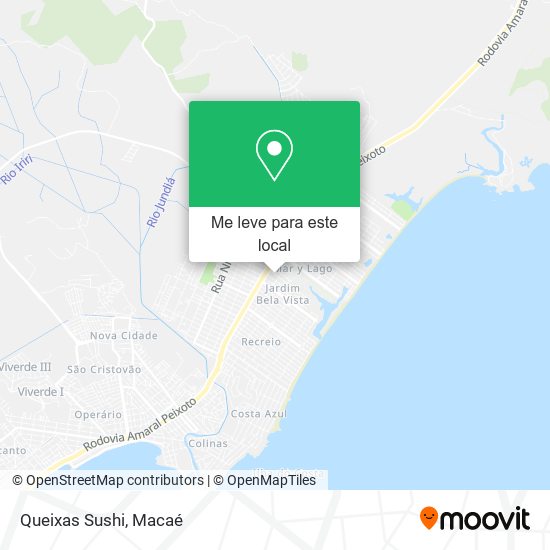 Queixas Sushi mapa