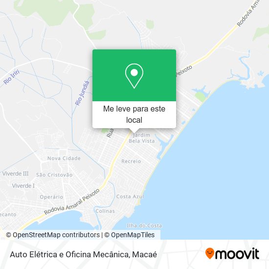 Auto Elétrica e Oficina Mecânica mapa