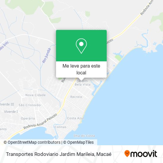 Transportes Rodoviario Jardim Marileia mapa