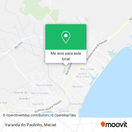 Varanda do Paulinho mapa