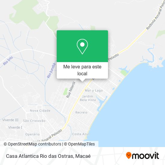 Casa Atlantica Rio das Ostras mapa