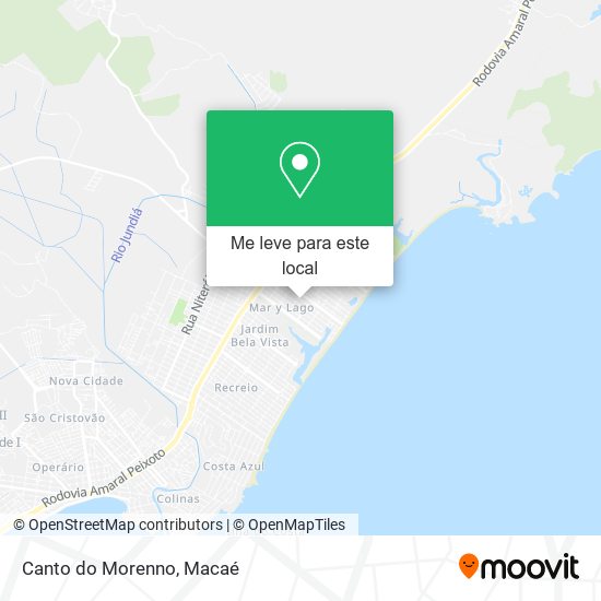 Canto do Morenno mapa