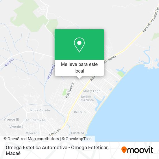 Ômega Estética Automotiva - Ômega Esteticar mapa